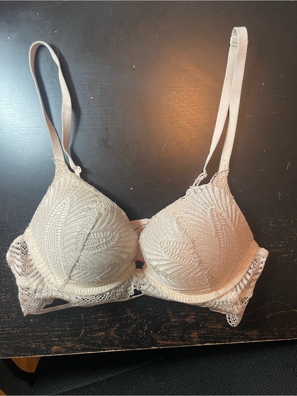 La SENZA Lace Push-Up Bra in Ivory/Cream